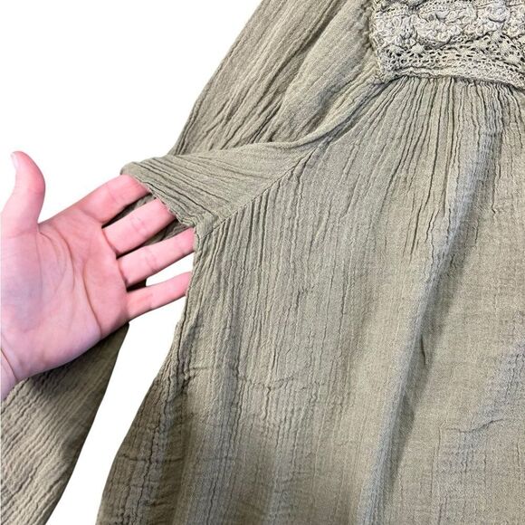 $188 Current/Elliott The Picnic shirt in green - Picture 7 of 14